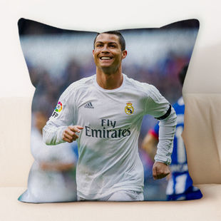 C罗周边抱枕客厅沙发靠背枕头卧室床头靠枕礼物来图定制车载靠垫