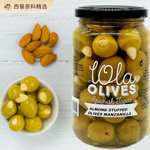 ALMOND STUFFED OLIVE 西班牙进口杏仁夹心青橄榄350g