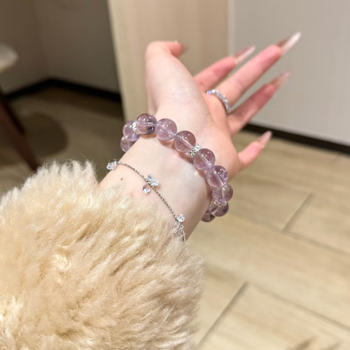 【紫气东来】天然紫水晶手链女款招财转运水晶手串送礼物情侣闺蜜
