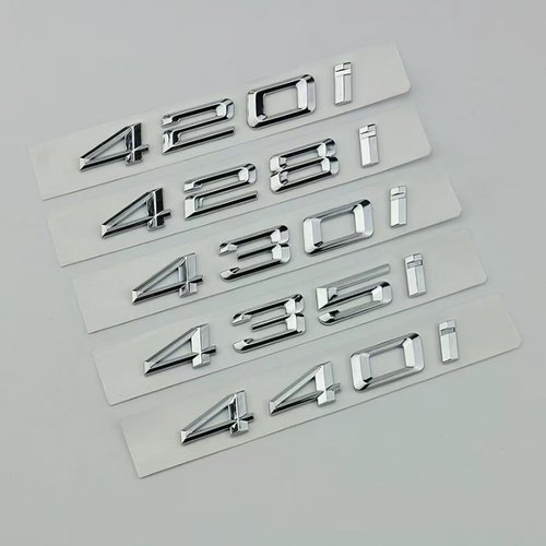 宝马新4系原车尾标M标志贴装饰