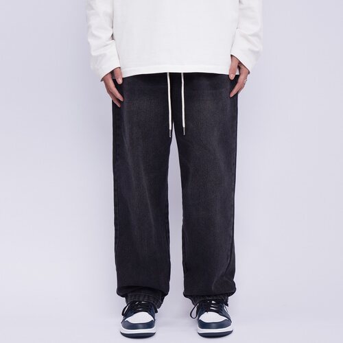 NOBURGER美式水洗直筒牛仔裤