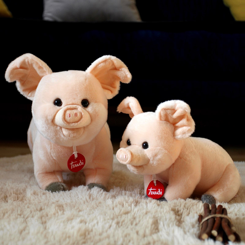 trudi笨笨聪聪猪猪娃娃毛绒玩具