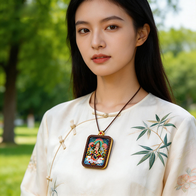 皮壳华萃红泥擦擦唐卡礼盒