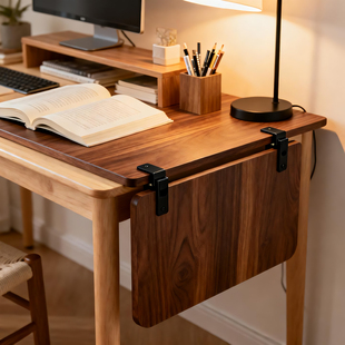 桌面延长板免打孔桌子扩展延伸板电脑桌扩大神器可折叠手臂支撑架