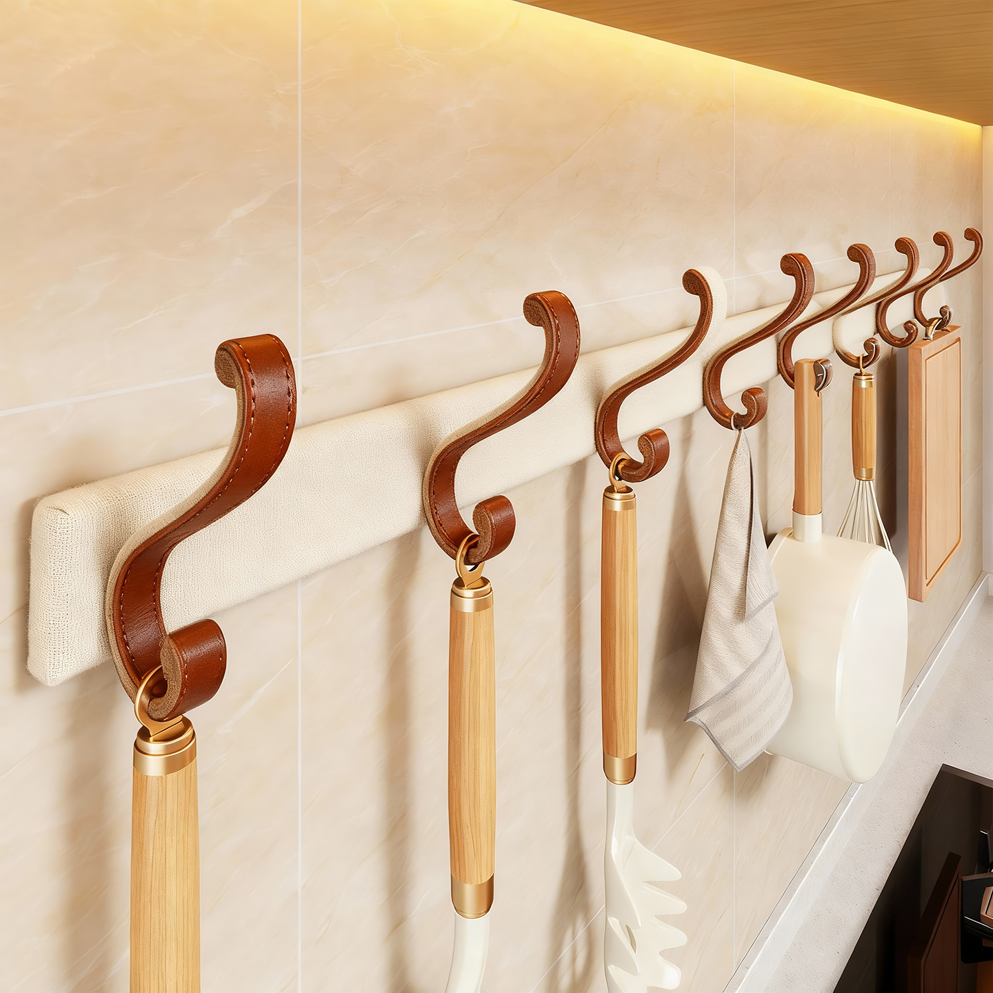 厨房餐具挂钩置物架海绵膜布