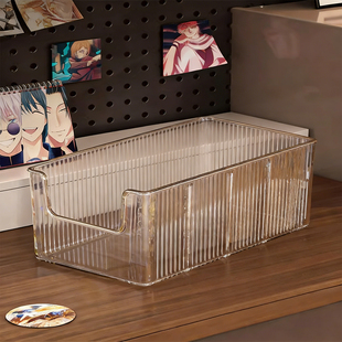 桌面纸袋收纳神器家用外卖咖啡牛皮纸袋储物筐奶茶袋分类整理篓子