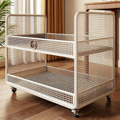 书包架学习桌下落地带轮放书架