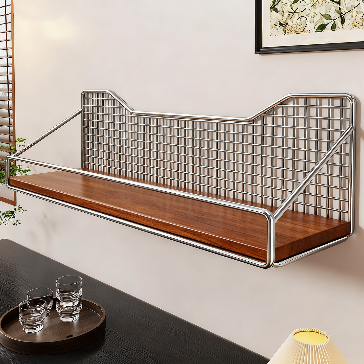 墙上免打孔杯子置物架家用茶几餐桌壁挂式马克杯茶杯收纳展示架子,家庭/个人清洁工具,杯架,淘宝优惠券,粉丝福利购,淘宝优惠卷