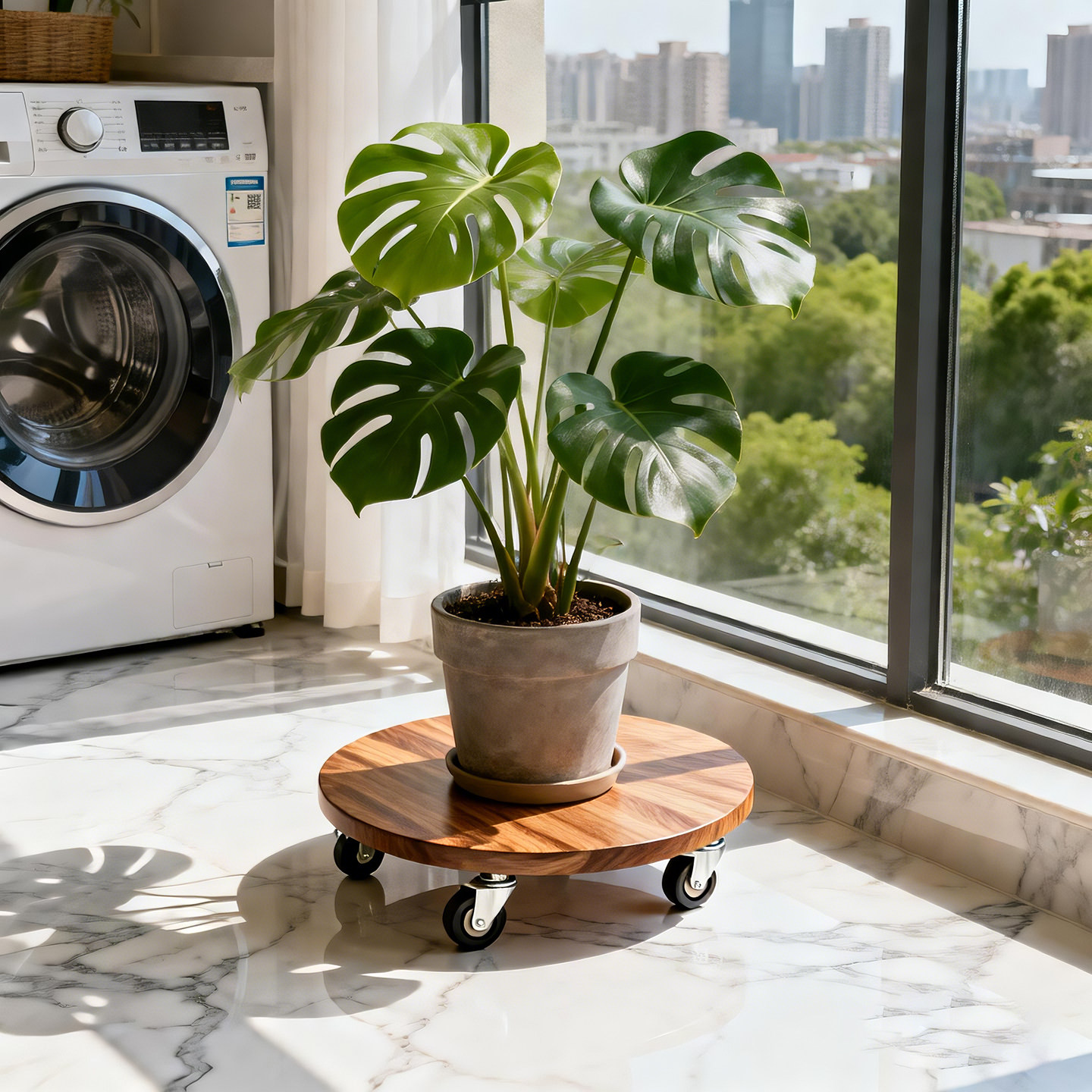 实木花盆托架阳台花架盆栽置物架