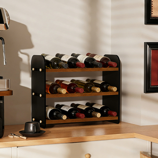 酒架子展示架桌面酒水置物架吧台多层洋酒葡萄酒收纳架白酒陈列架