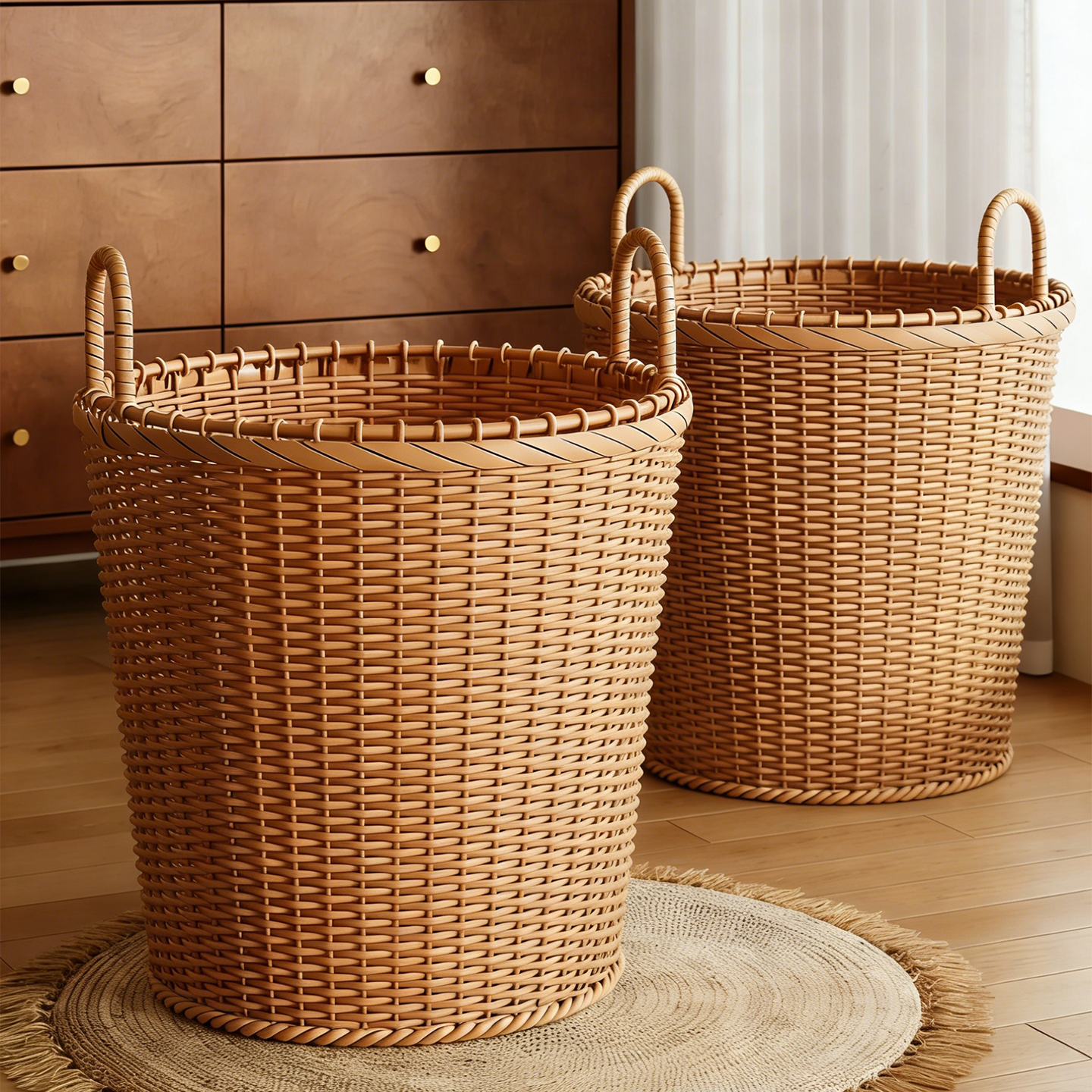 午睡毯收纳神器家用客厅沙发毯盖板置物篮布艺毛毯整理筐脏衣篓子