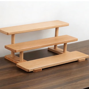 酒架子展示架桌面洋酒白酒红酒阶梯式展示架家用多层酒瓶收纳架