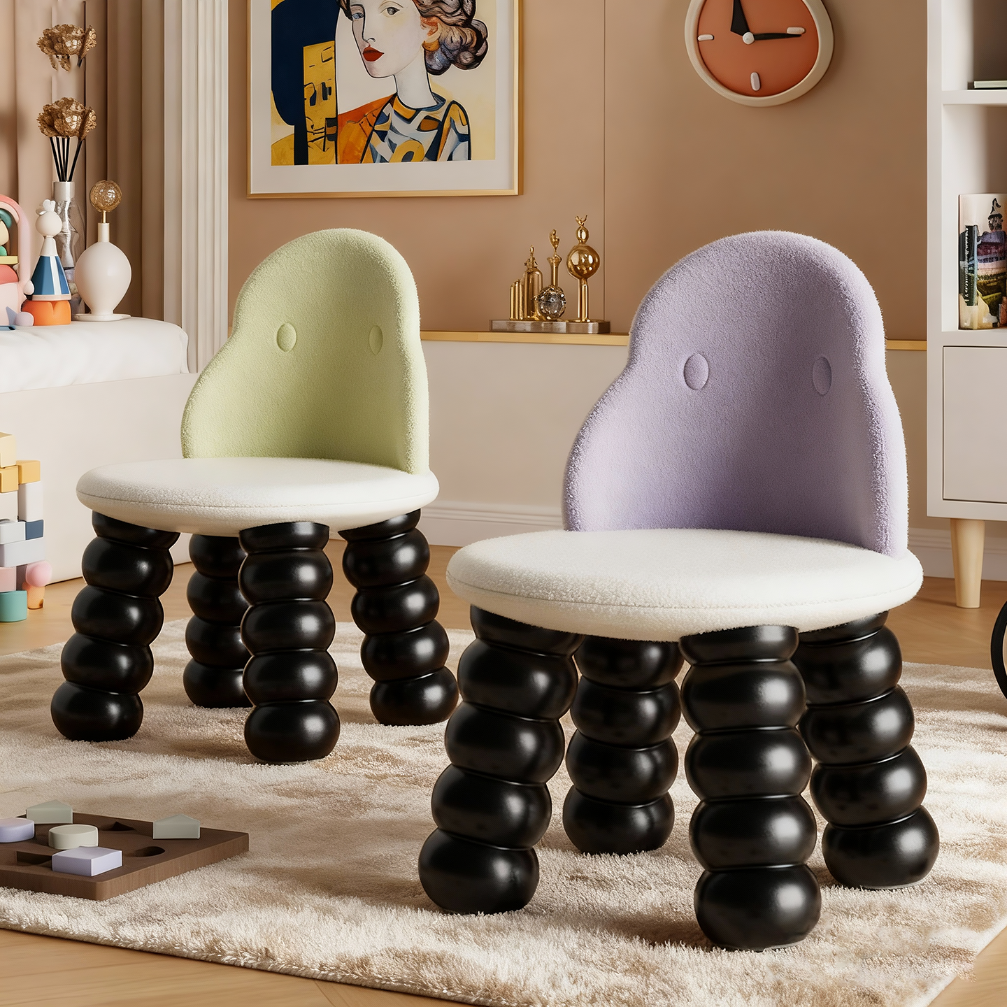 家用卡通毛毛虫椅儿童椅子