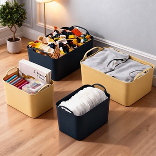 收纳箱家用衣服后备整理箱客厅儿童玩具盒手提式 储物箱家庭药物箱