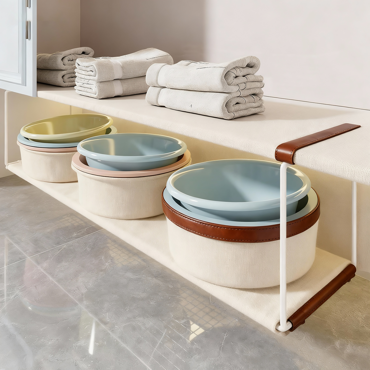 卫生间脸盆置物架免打孔