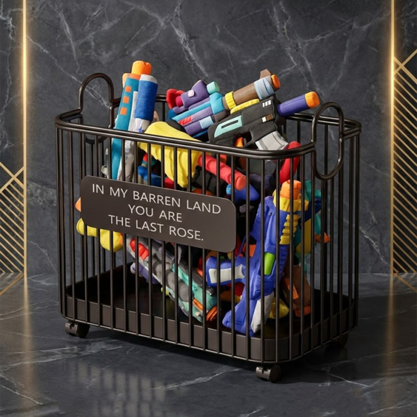 玩具枪收纳儿童积木水枪收纳筐客厅玩偶整理软弹枪刀剑木剑储物架,收纳整理,脏衣篮,淘宝优惠券,粉丝福利购,淘宝优惠卷