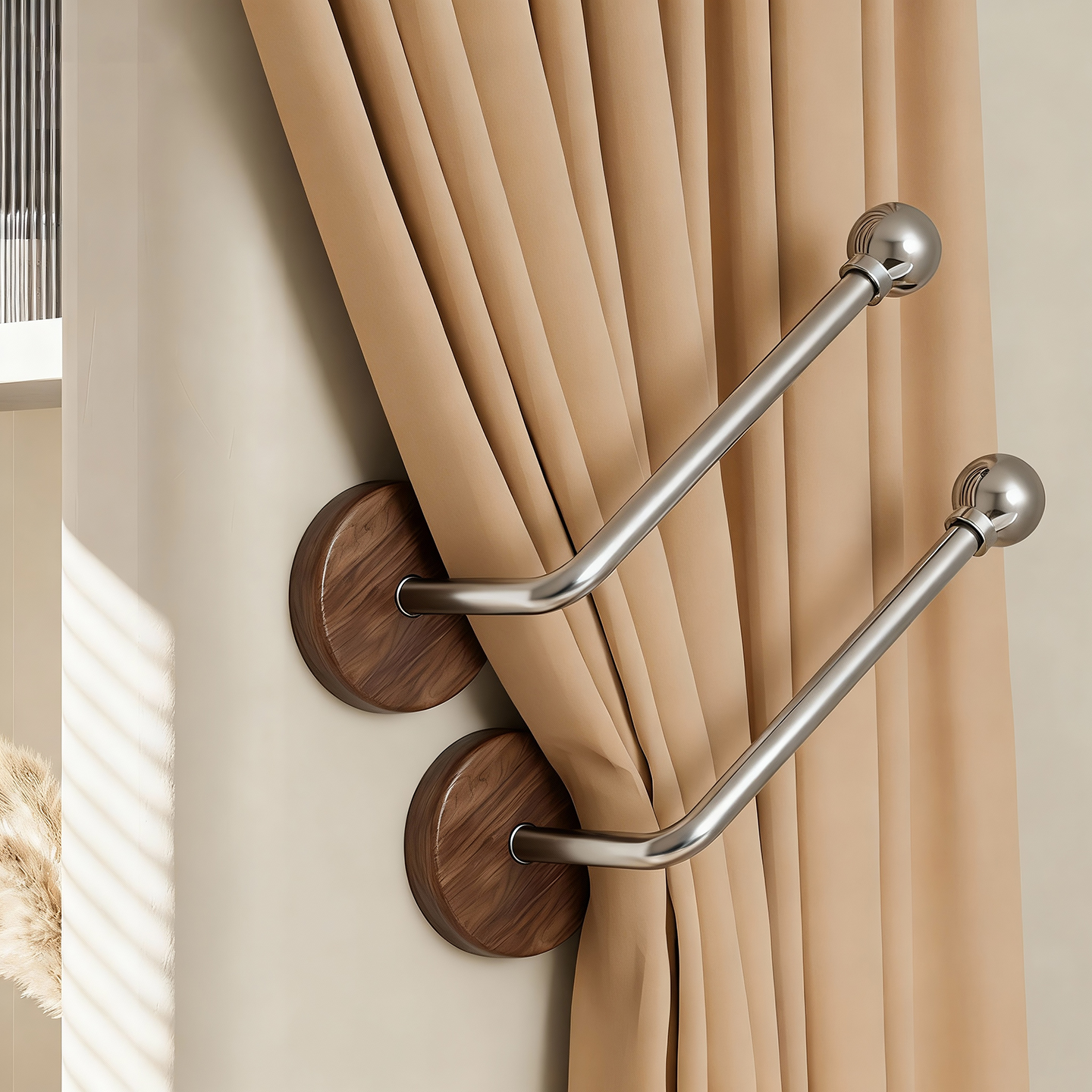 窗帘固定器免打孔浴帘挂钩