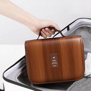 干湿分离旅行洗漱包多功能便携化妆包大容量防水防潮带挂钩储物包