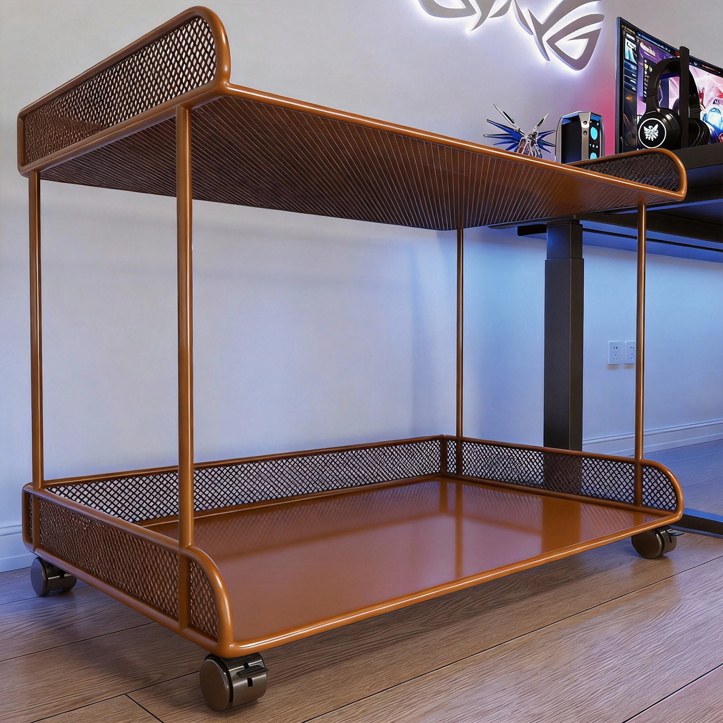 电脑主机托架可移动机箱底座置物架落地带轮小推车办公室收纳托盘,住宅家具,搁板/置物架/家用陈列架,淘宝优惠券,粉丝福利购,淘宝优惠卷