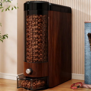 宠物储粮桶按压式狗粮密封桶防潮防虫宠物用品收纳桶大容量储存桶