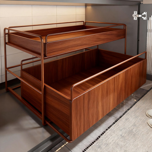 下水槽抽拉式洗衣液置物架