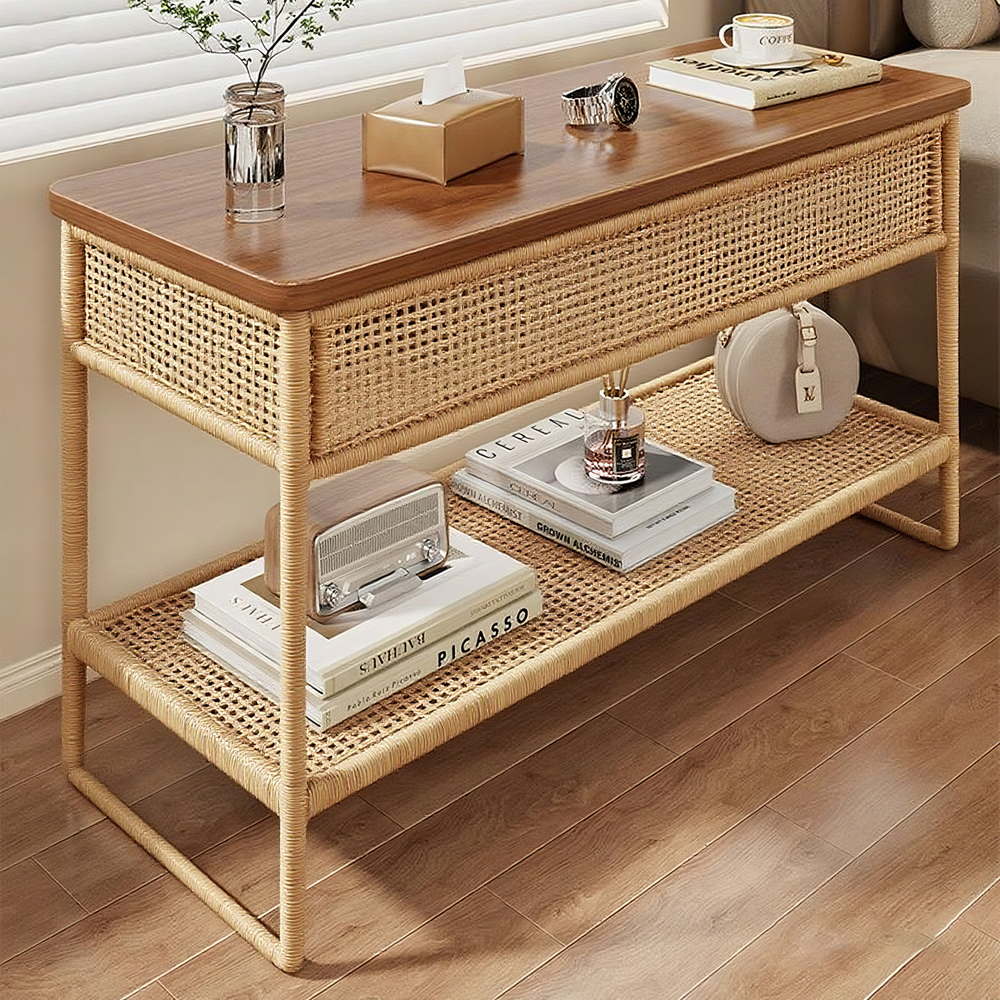 床头柜替代品卧室床边置物架