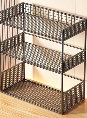 厨房桌面调料置物架台面调味品储放架客厅零食水杯茶具收纳整理架