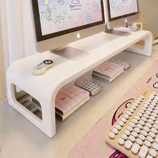 电脑增高架办公桌显示器抬高置物架工位带抽屉收纳架屏幕垫高底座