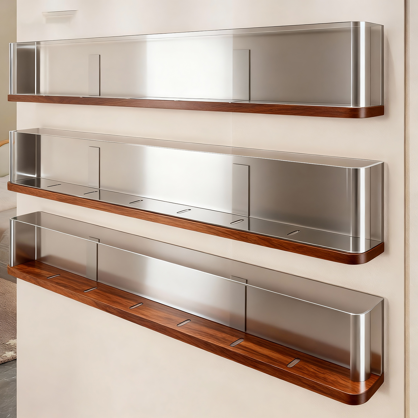 墙面壁挂式彩妆眼影盘收纳展示架