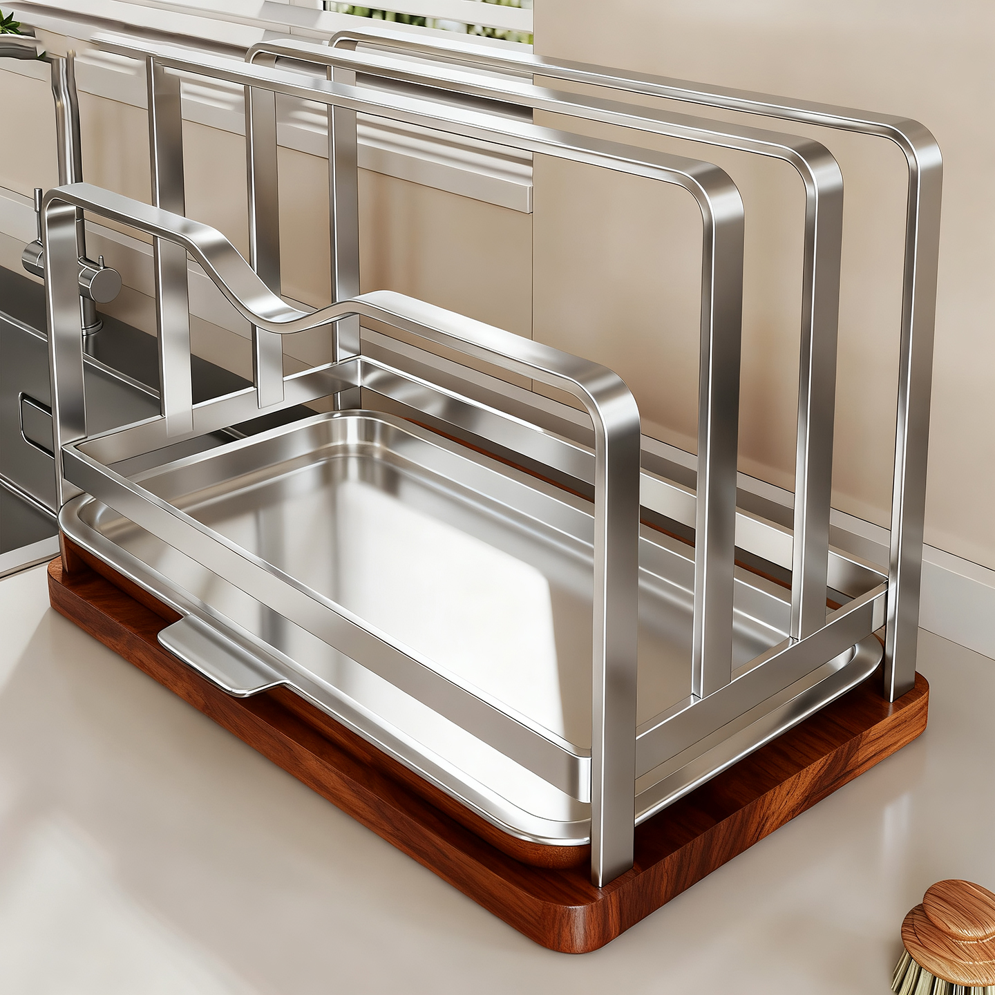 家用多功能锅盖架收纳沥水架