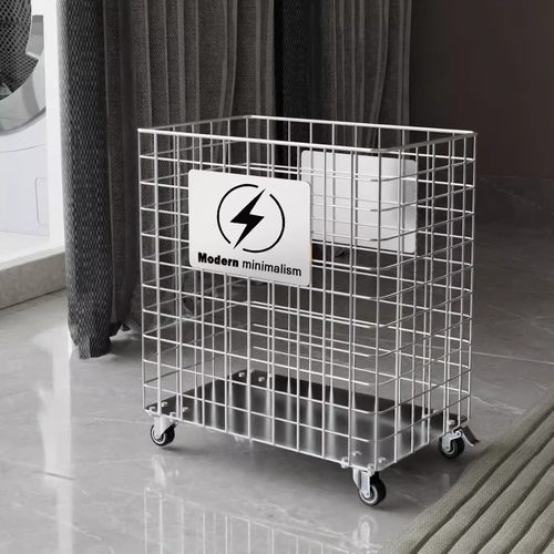 家用落地带轮瑜珈垫收纳篮羽毛球拍整理架运动健身器材泡沫轴框架