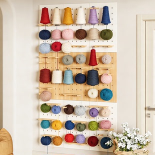 缝纫机线架洞洞板手缝线毛线球收纳架手工用品挂架宝塔线圈置物架