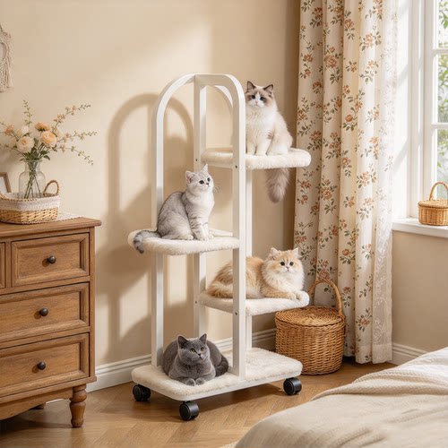 猫窝可移动多层猫爬架