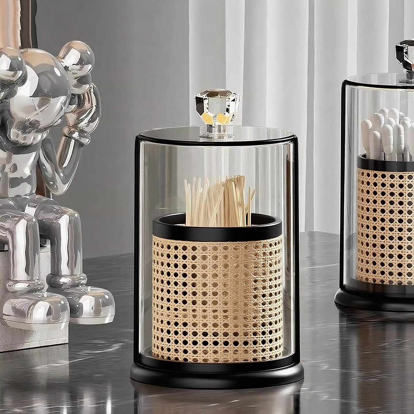 轻奢高级牙签筒收纳盒