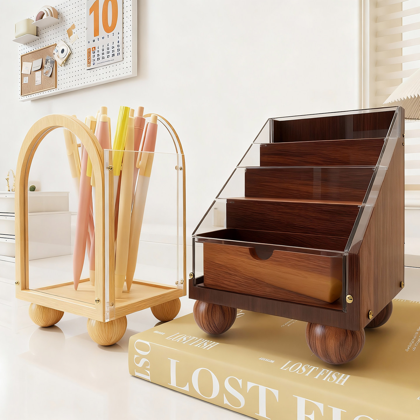 书桌多功能笔筒家用学习工具储物筒铅笔马克笔收纳盒画笔置物架子,收纳整理,笔筒,淘宝优惠券,粉丝福利购,淘宝优惠卷