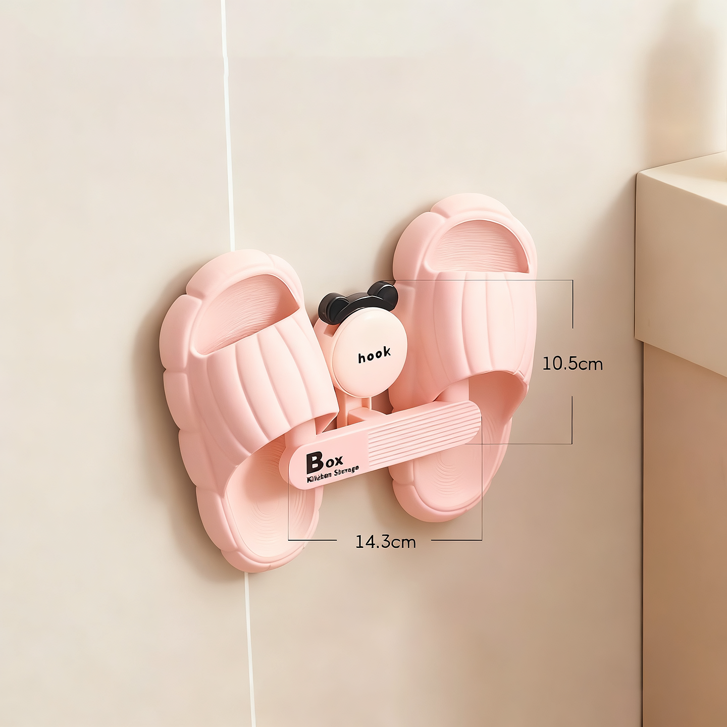 卫生间拖鞋壁挂支架免打孔安装浴室洗手间挂架多功能毛巾架衣架子