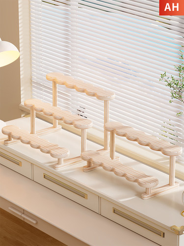 桌面多功能实木眼镜展示架阶梯式墨镜太阳镜收纳支架眼镜店置物架