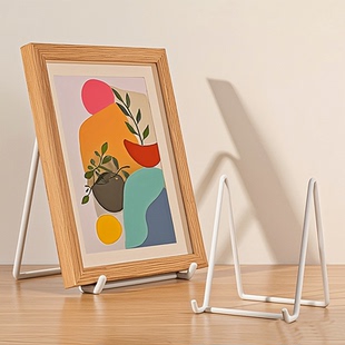 玄关处相框荣誉证书高颜值支架书房照片奖牌多功能放置架钟表托架