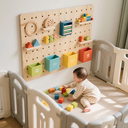 宝宝儿童忙碌板家用蒙氏早教