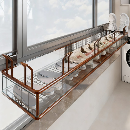 晒鞋架阳台悬挂鞋架护栏晒鞋神器