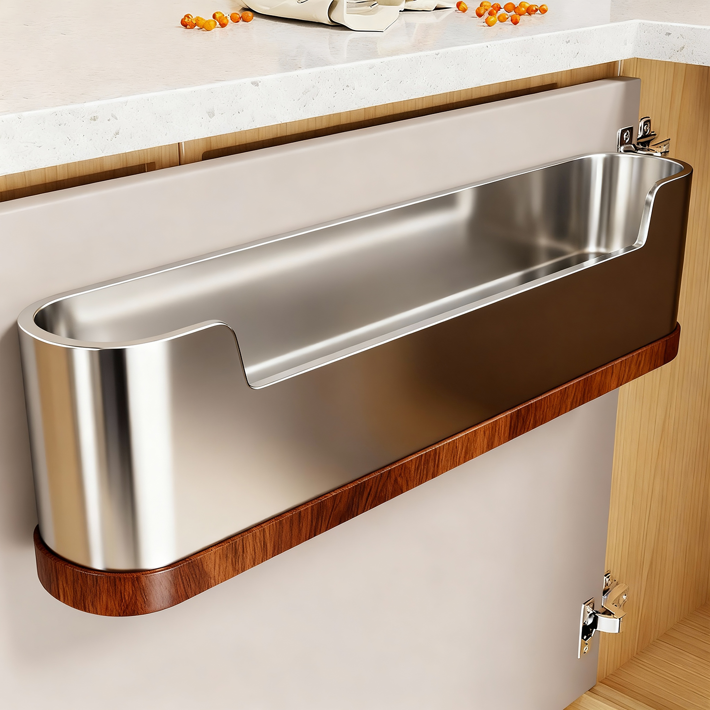 厨房柜门内侧壁挂式置物架