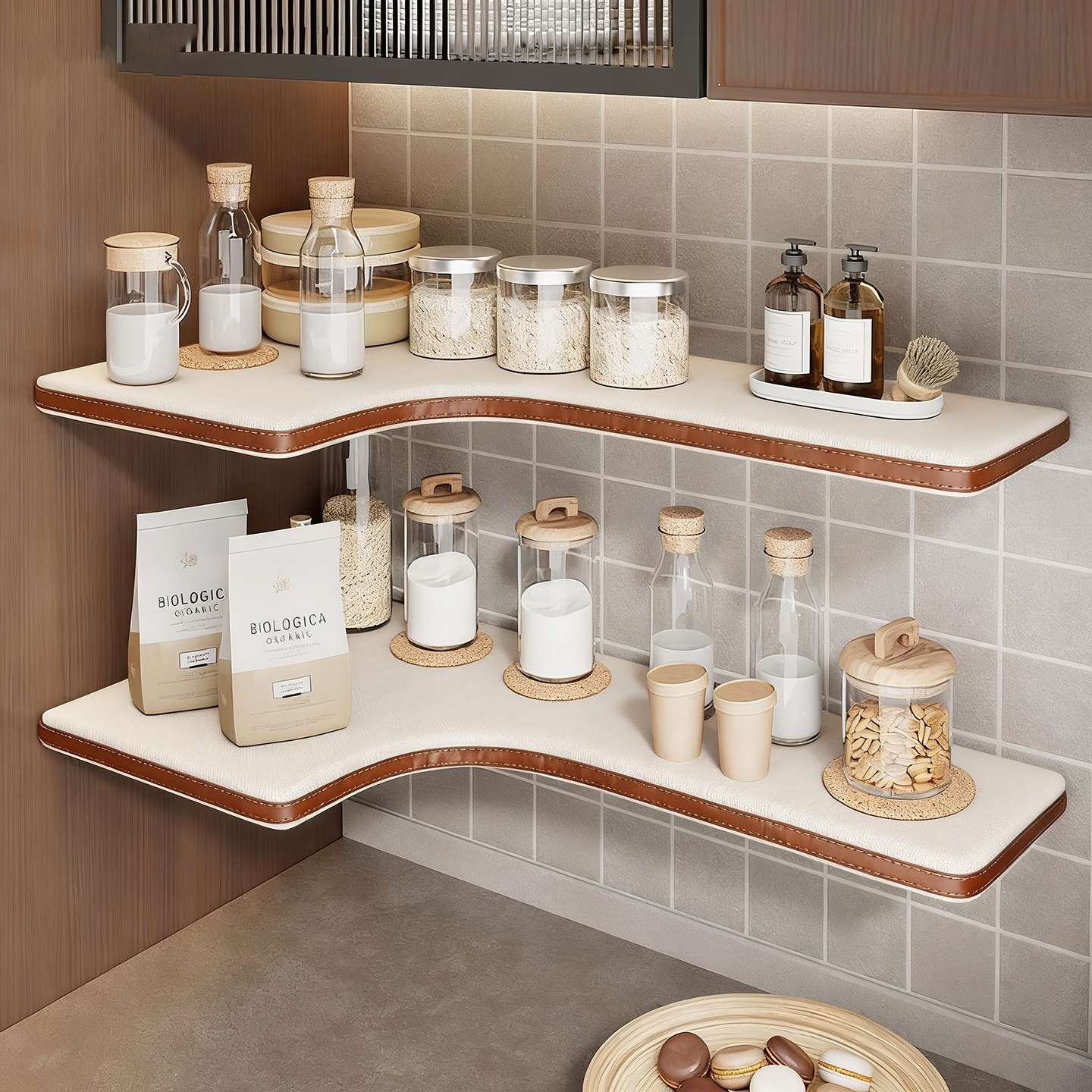 厨房调味料佐料瓶置物架壁挂式