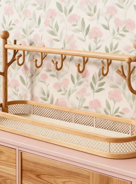 玄关鞋柜上方钥匙收纳架