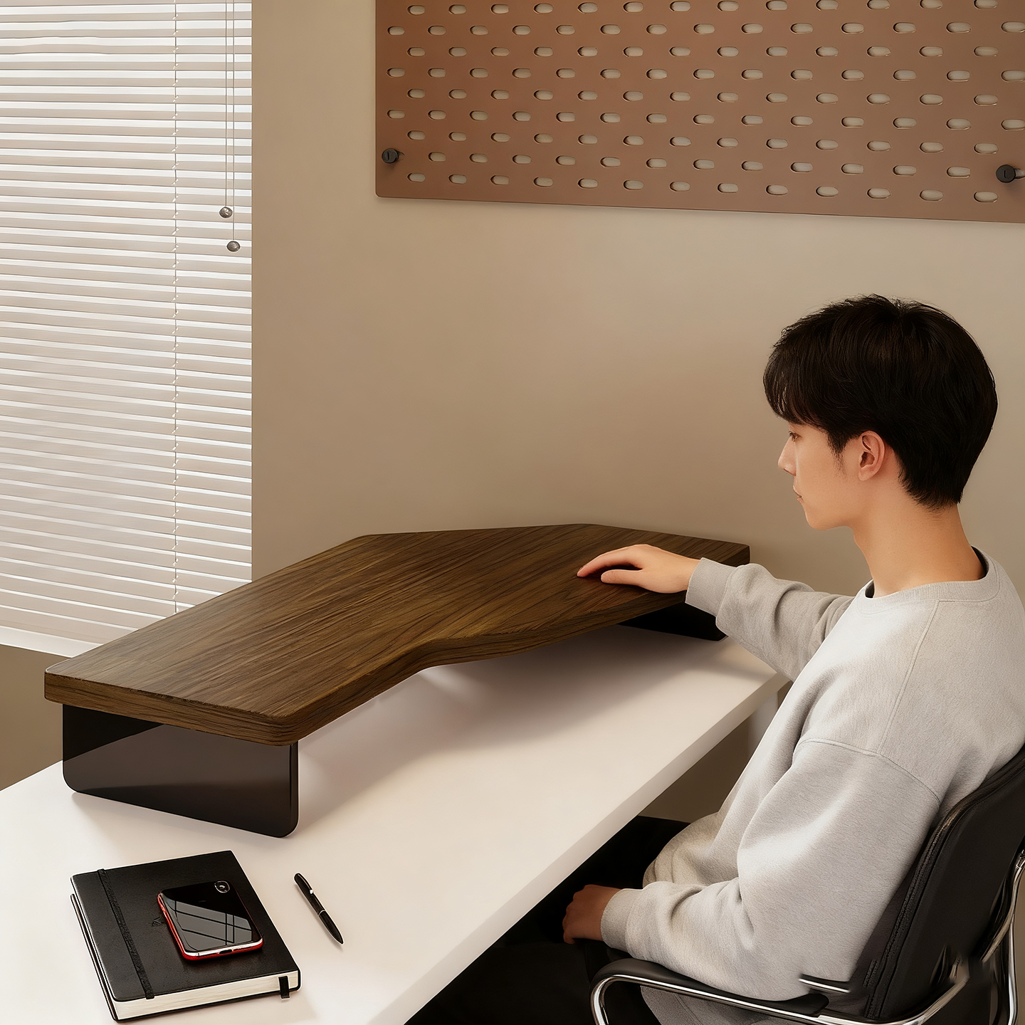 台式电脑增高架工位屏幕抬高架