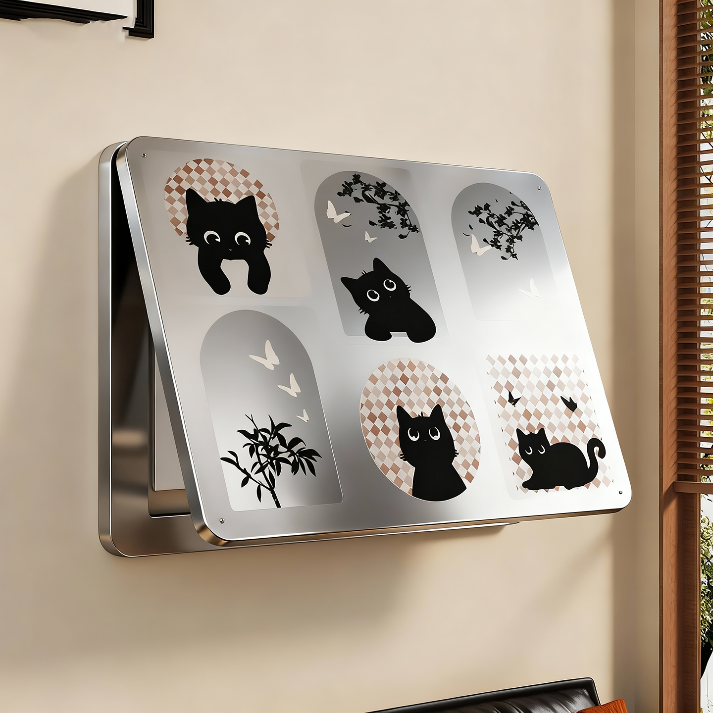 免打孔多媒体网线盒遮挡盖板