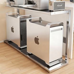 电脑主机托架台式机箱放置架家用落地双层置物架办公室打印机托盘