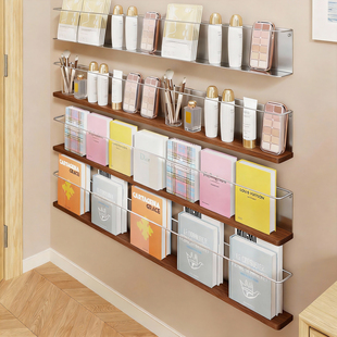 门后夹缝架儿童绘本储物架壁挂式超薄书架家用书籍收纳架子免打孔