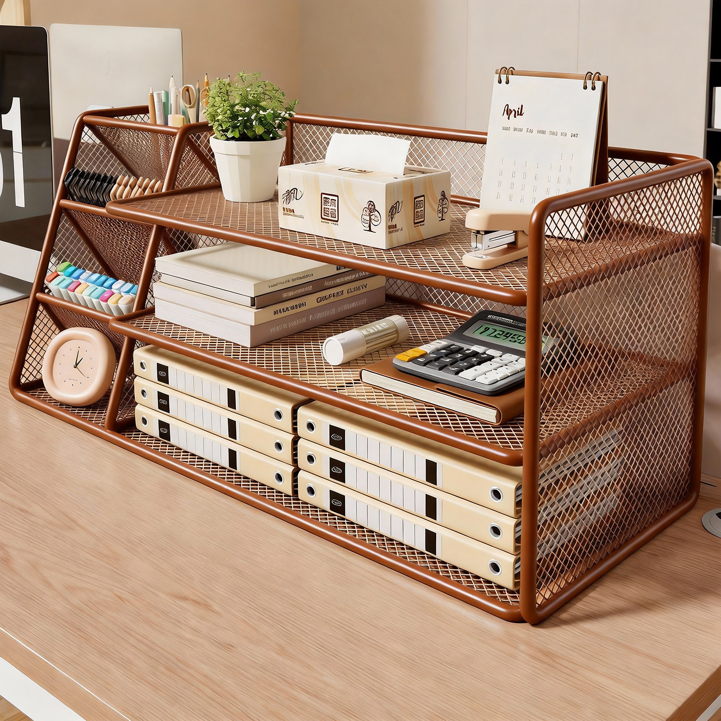 桌面书架台面多层书本收纳架简易立式书立架资料文具整理架小书柜,住宅家具,书架,淘宝优惠券,粉丝福利购,淘宝优惠卷