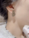 耳钉高级感轻奢冷淡风灰钻时尚 酷潮小众设计耳饰品 气质耳环女个性