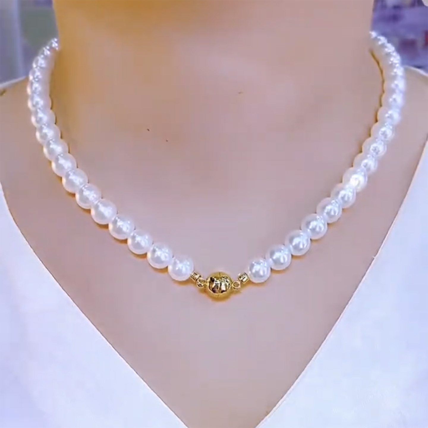 姿茉钛钢圆珠链女不过敏项链